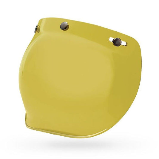 Bell Visor Custom 500 PS 3-Snap Bubble Hi-Def. - Yellow Bell