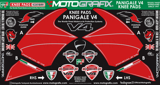 Motografix Tank / Knee Section Paint Protector For Ducati Panigale V4 / S 1100 (2018-19) Motografix