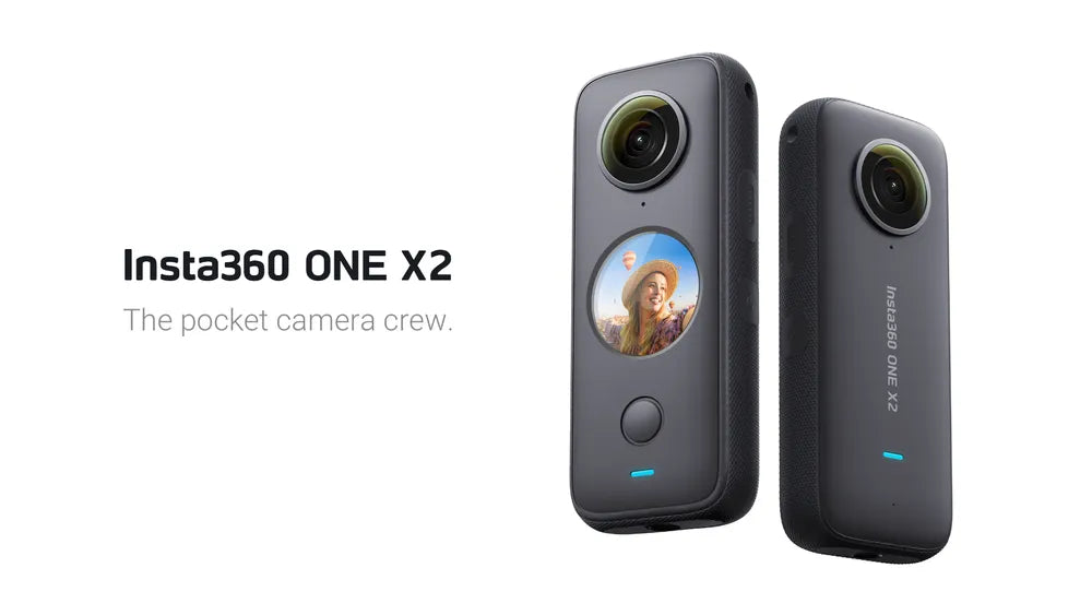 Insta360 One X2 5.7K and 18MP 30 FPS Waterproof Action Camera with Horizon Lock (Black) Insta 360