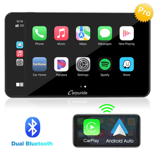 CARPURIDE W701 Pro Portable Smart Multimedia Dual Bluetooth Dashboard Console Carpuride