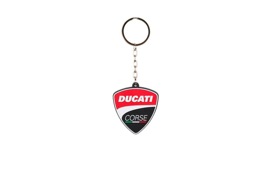 Keyring with Ducati Corse Badge (100% PVC) CNC Racing