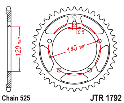 JT Sprocket For Suzuki V-Strom 650 (2017-22) JT Sprocket