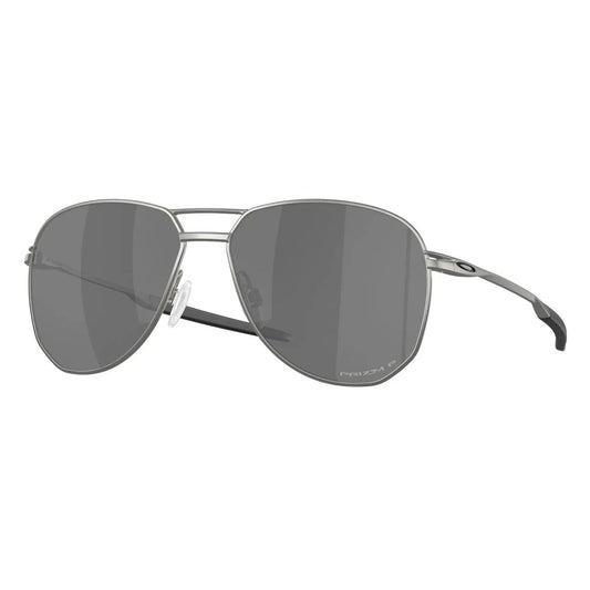 Oakley Contrail Ti - Satin Chrome Prizm Black Polarized Sunglasses - Pathpavers