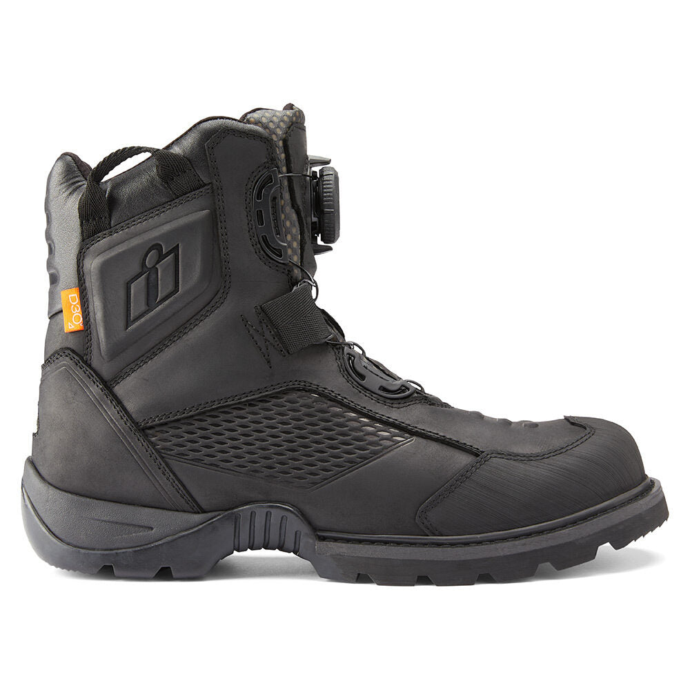 Icon Stormhawk Waterproof Boots - Black Icon