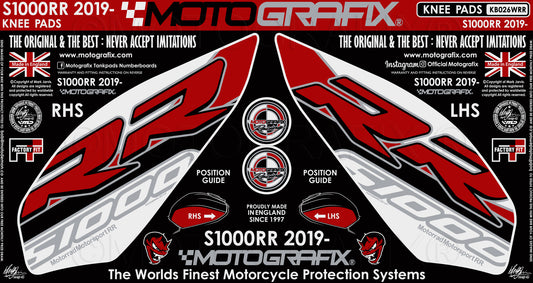 Motografix Tank / Knee Section Paint Protector For BMW S1000RR (2019-21) Motografix