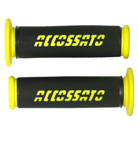 Accossato Racing Grips In Thermoplastic Rubber - Colors Available - (Not Drilled)