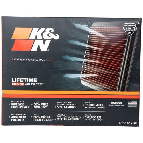K&N Replacement Air Filter For Kawasaki Ninja H2 / H2 SX / H2 SX SE K&N
