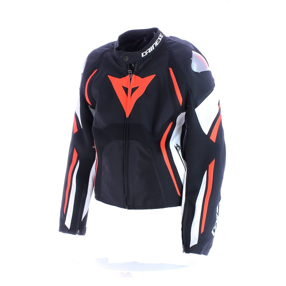Dainese Estrema Air Tex Jacket (Black/White/Fluo Red) Dainese