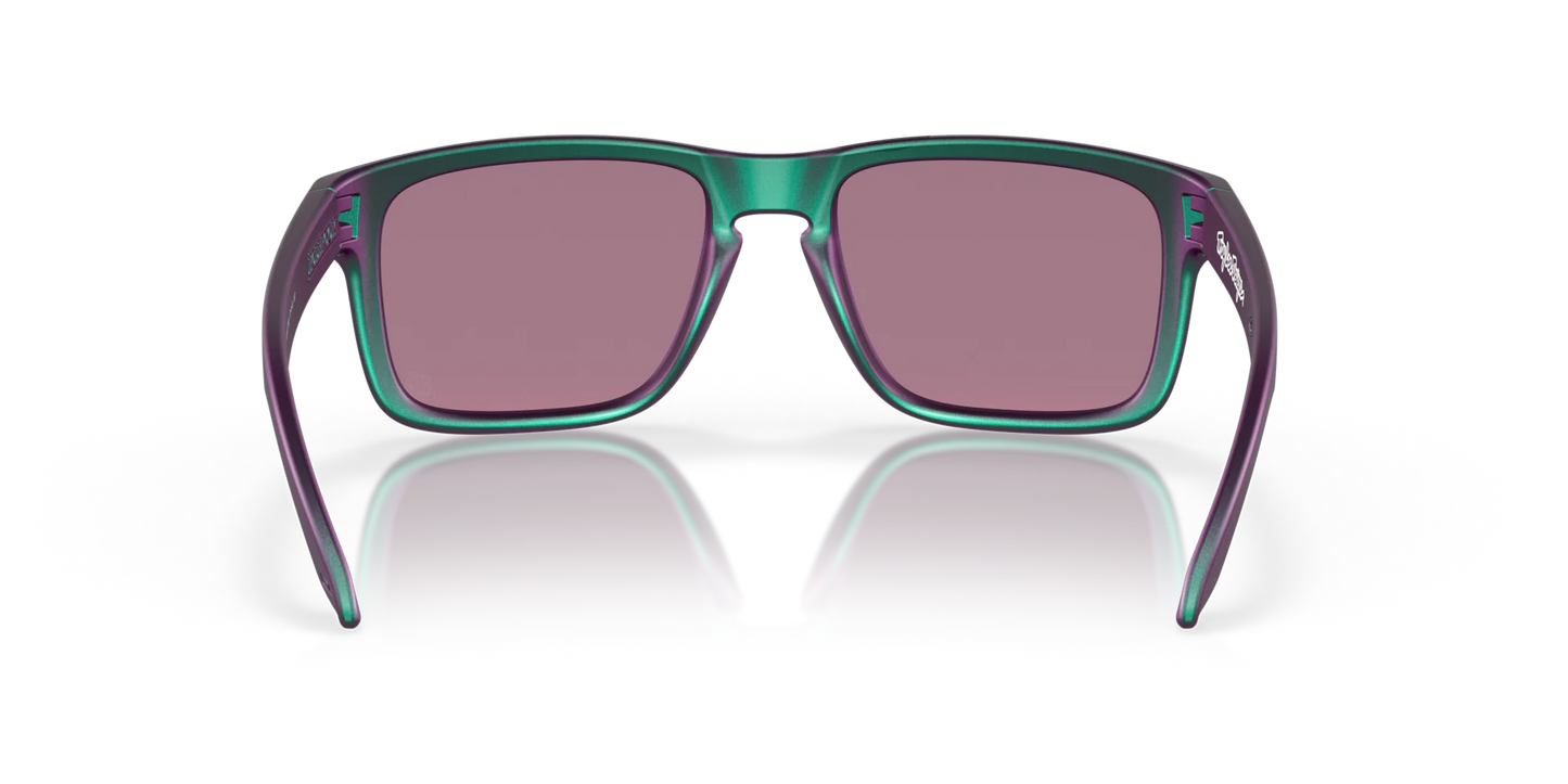 Oakley Holbrook Prizm Jade Lenses,  Troy Lee Designs Matte Purple Green Shift Frame