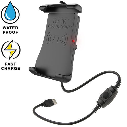 RAM Mount Quick-Grip Waterproof Wireless Charging Holder Pathpavers