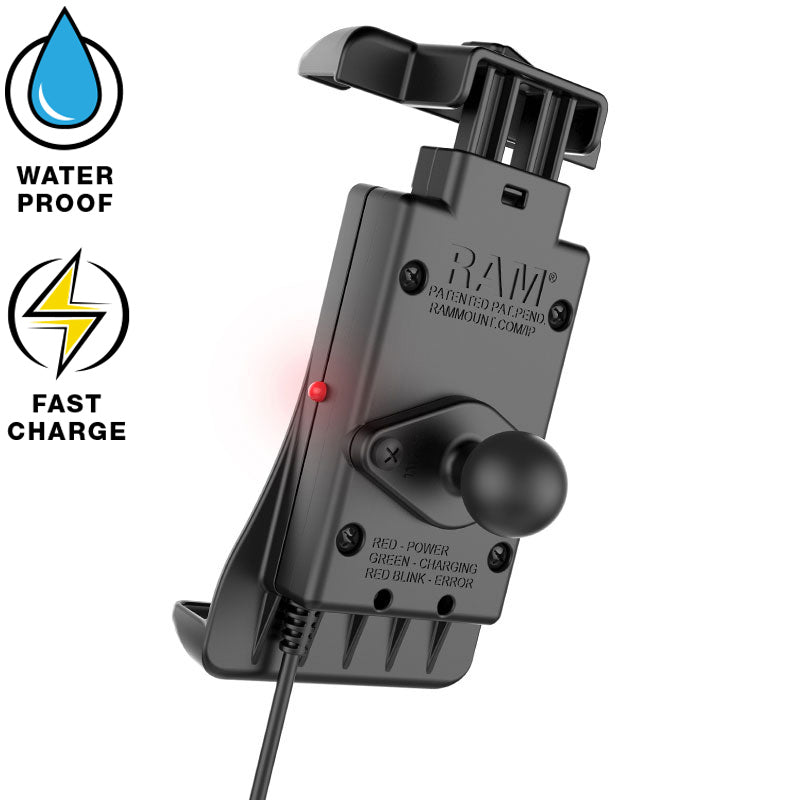 RAM Mount Quick-Grip Waterproof Wireless Charging Holder