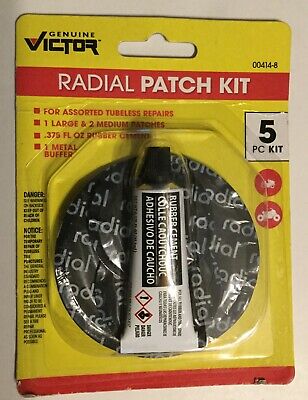 VICTOR TYRE REPAIR - RADIAL PATCH KIT (CEMENT + HEAVY PATCH)