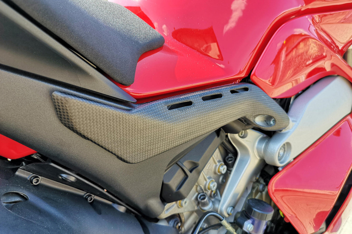CNC Racing Rear Subframe Covers Ducati Panigale V4 - (Matt Carbon)