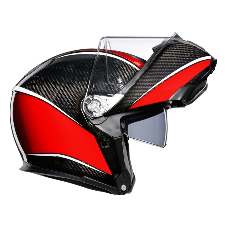 AGV Sportmodular Carbon Aero Helmet (Black/Red)