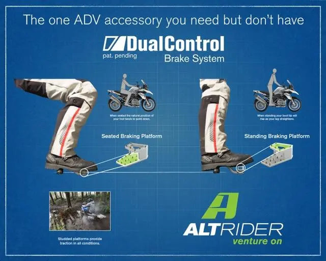 Altrider - AltRider DualControl Brake Enlarger For The Suzuki DR 650