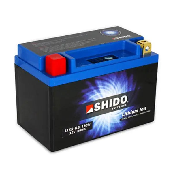 Battery - SHIDO LTX 9BS LION LITHIUM MOTORCYCLE BATTERY