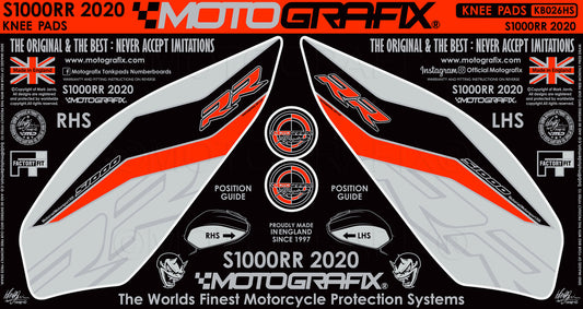 Motografix Tank / Knee Section Paint Protector For BMW S1000RR (2020-21) Motografix