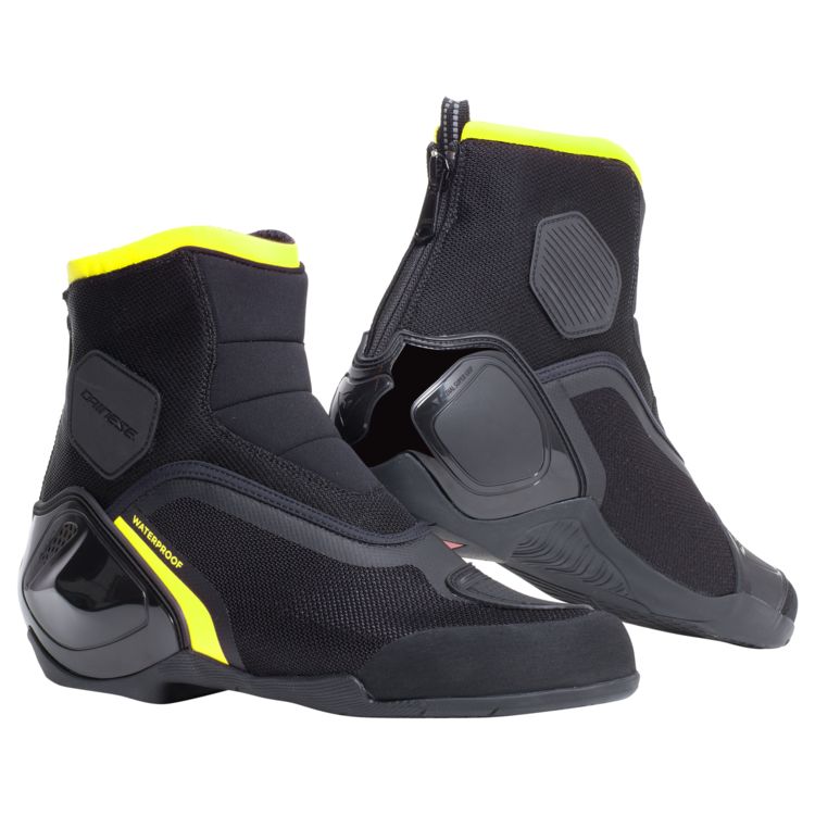 Dainese Dinamica D-WP Shoes (Black/Fluo Yellow)