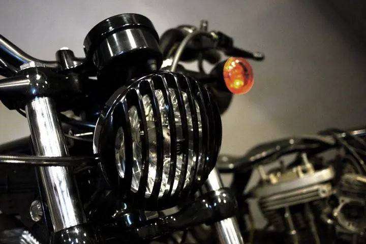 Headlight Guard - Head Light Grill For Harley By ROUGHCRAFTS