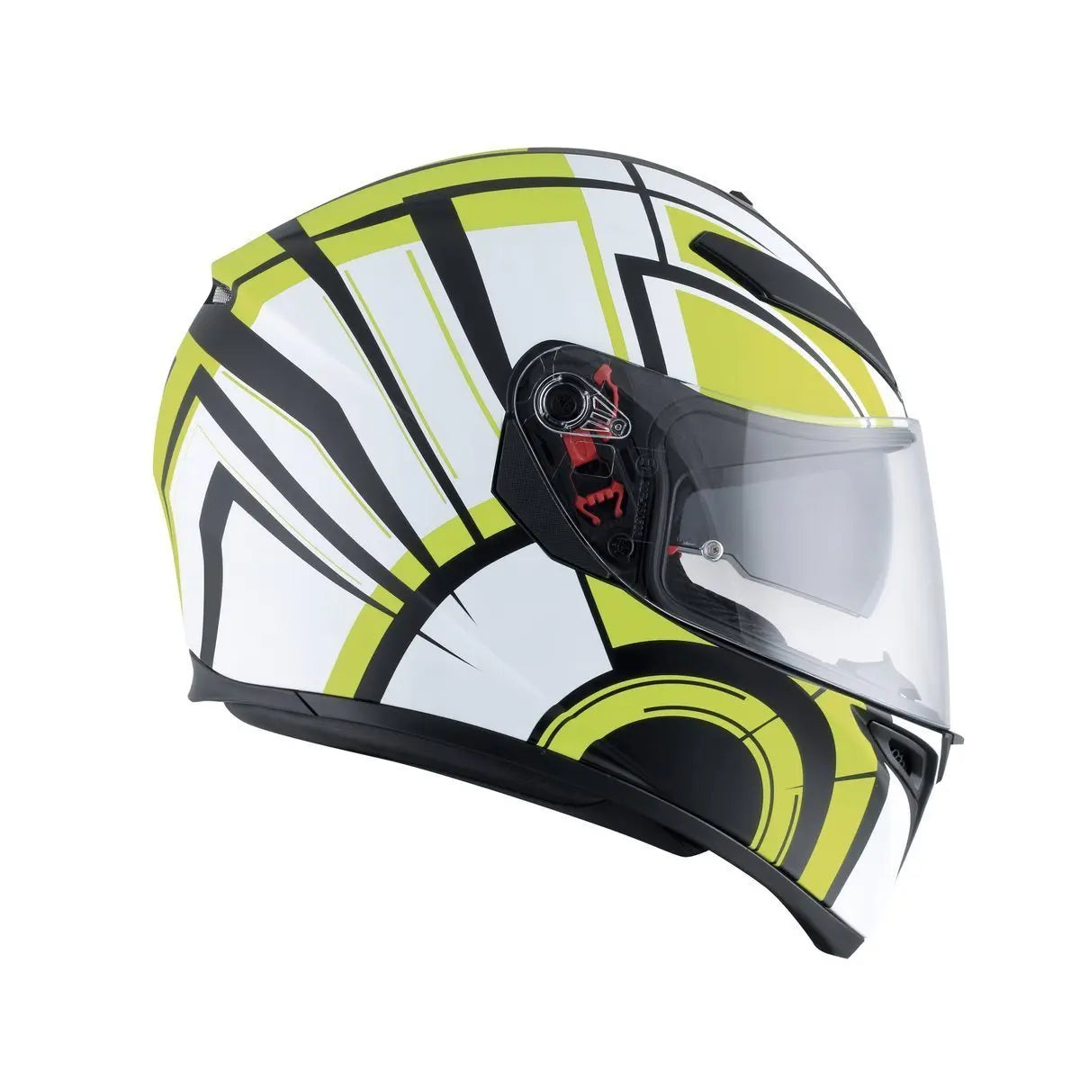 Helmets - AGV K-3SV Avior MATT (White/Lime) Helmet