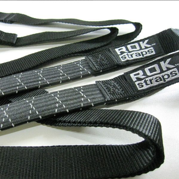 ROK Straps Adjustable 18-60" Black Motorcycle Cargo Straps Rok Straps
