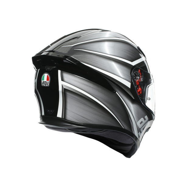 AGV K5S Tempest Helmet (Black/Silver)